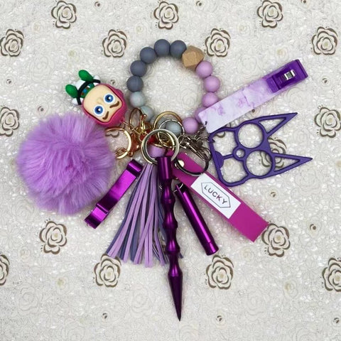 safety Keychain Set For Women And Kids 8pcs