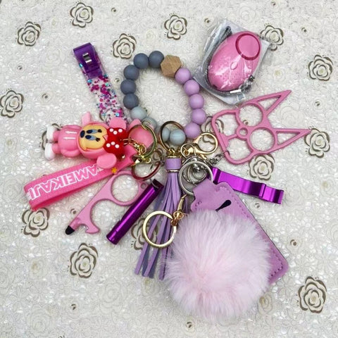 safety Keychain Set For Women And Kids 10pcs