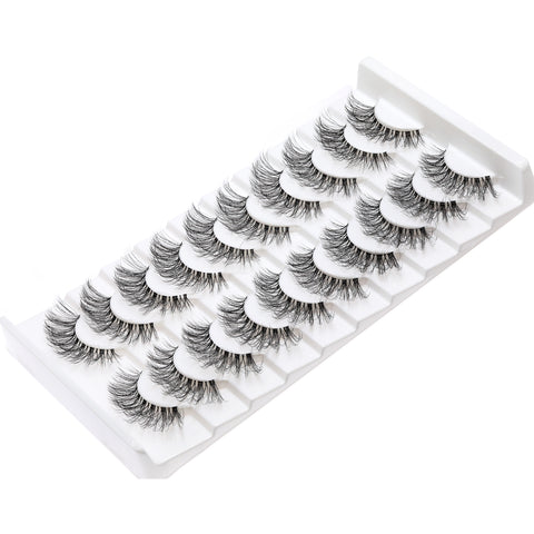mo2 clear band 10 pairs flully and dramatic lashes