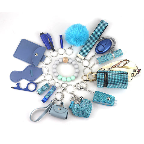 15pics selfdefense keychain