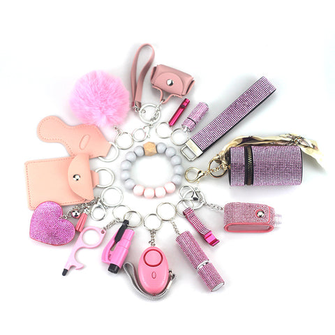 15pics selfdefense keychain