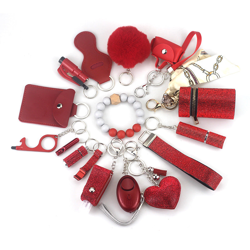 15pics selfdefense keychain