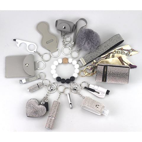15pics selfdefense keychain