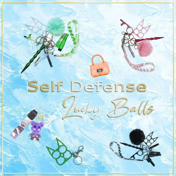 safety keychain self defense Key chains Lucky Ball Scoop